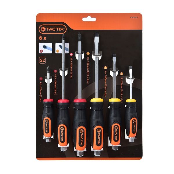 Blades Williams Limited Tactix Screwdriver Go Through 6pc Set Slot