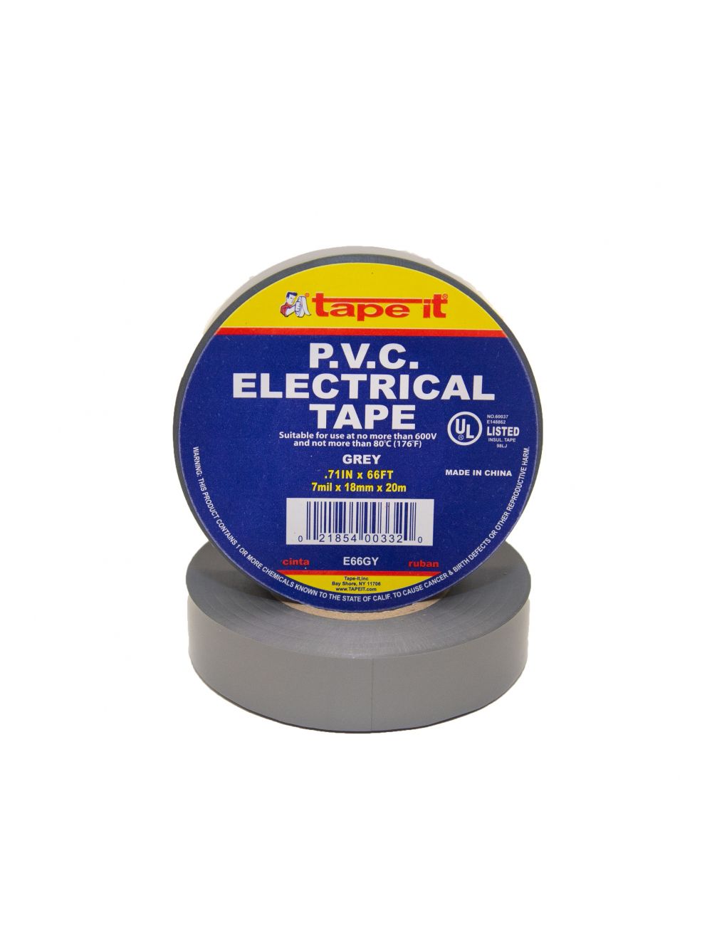 Blades & Williams Limited Tape PVC Electrical 3/4"x66ft Grey