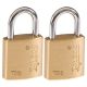 Toledo Brass Padlock 18mm 2pk