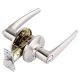 Barcelona Lever Bed/Bath Lock Satin Nickel