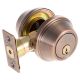 Double Cylinder Deadbolt Lock Antique Copper