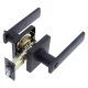 Lugo Bed/Bath Lever Lock Iron Black