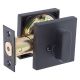 Single Cylinder Deadbolt Iron Black Square