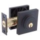 Double Cylinder Deadbolt Iron Black Square