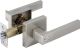 Square/European Privacy Lever Lock Satin Nickel