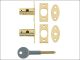 WINDOW BOLT X 2 BRASS V-8001-2PL