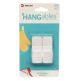 Hangables Small Removeable Plastic White Hooks 2pk