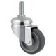 Castor Swivel Thread Stem 1i (25mm) Rubber