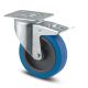 Industrial Castor 4i Swivel w/Brake Blue Rubber