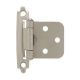 Self Closing Semi Concealed Hinges Brushed Nickel