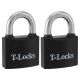 T-Lock Steel Padlock 50mm 2pk