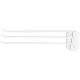 Hand Towel 3 Arm Rack White