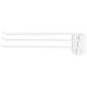 Hand Towel 3 Arm Rack White