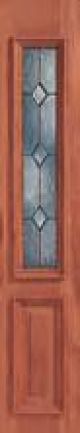 Mahogany Side Lite Diamond 3/4 Glass Deluxe