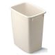 Rubbermaid Wastebasket 21qt Sq. Bisque