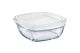 Square Glass Bowl 6-1/2i w/Lid