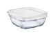 Square Glass Bowl 7-1/2i w/Lid