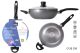 Celeste Induction Saute Wok 11i w/Lid Non-Stick