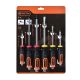 Tactix Screwdriver Go Through 6pc Set Slot/Philips