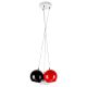 LED PENDANT LIGHTING FIXTURE 68503 BLK RED WHITE