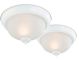 Flush Ceiling Fixture White 2pk