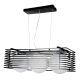 PENDANT 3-LIGHT FIXTURE BLACK STEEL