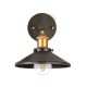 Wall Fixture 1LT 60W Max Black and Gold w/Canopy