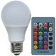 LED RGB Bulb 4W E27 with Remote