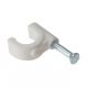 T&E CABLE CLIPS WHITE 4.0MM