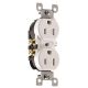 Leviton Flush Tamper Proof Plug White 15A