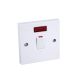 Water Heater Switch 3x3 20amp w/Light