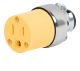 Volteck Armored 3-Pin 15amp 110V Female Plug