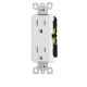 Duplex Decor Flush Receptacle White