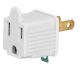 White Plug Adapter 2pk