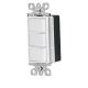 Decor Switch Triple In Wall Rocker White