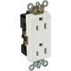 Decorative 15A Tamper Resistant Flush Receptacle