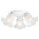 Ceiling Fixture 3Lt White Tulip