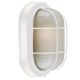 Oval Bulk Head Light Fixture White E27