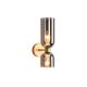 Wall Light 2 Bulb Fixture Gold &Smoky