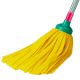 Zig Zag Strip Mop Yellow w/Stick ( Foam Mops )