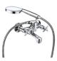 Bri Cross Top Wall Type Bath Mixer w/Handshower