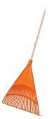 Poly Leaf Rake 26T w/Handle