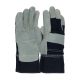 Glove Denim Leather Reinforced Palm One Size