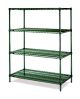 Wire Shelf Green Epoxy 24x36