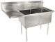 2 Compart Sink  18x18x12 L/D/Board