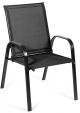 Garden Stacking Chair Black