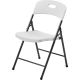 Folding Chair White w/Metal Frame