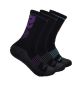 Ladies Timberland Rugged Crew Sock Black 3pk