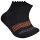 Timberland PRO Big Logo Qtr Sock Black 6pk