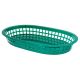 Fast Food Basket Green 10- 1/2 x 7 x 1- 1/2